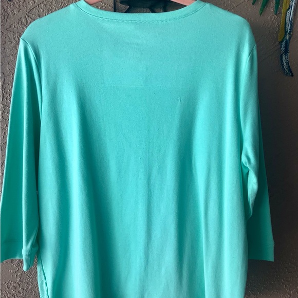 Bon Worth shirt jacket see through crocheted look . Light green size MP … - Picture 6 of 9